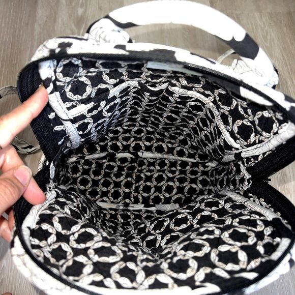 Vera Bradley Black & White Flowers Backpack - Picture 4 of 11